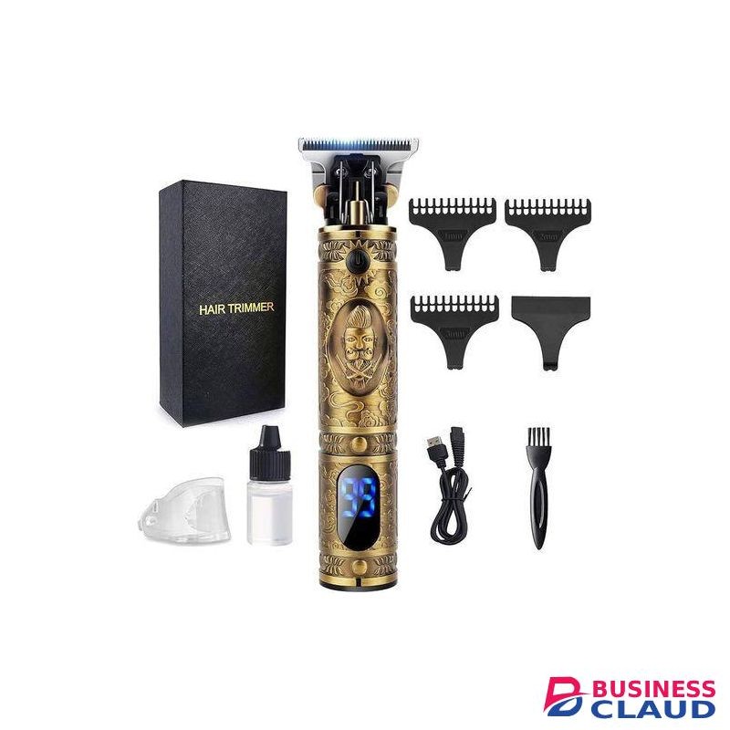 Professionnal Trimmer X Hair Clipper TMT69 3 Power Modes Cordless Grooming Kit Ergonomic Grip, Type C Fast Charging, Oil & 1 to 3 mm Guide Combs Included