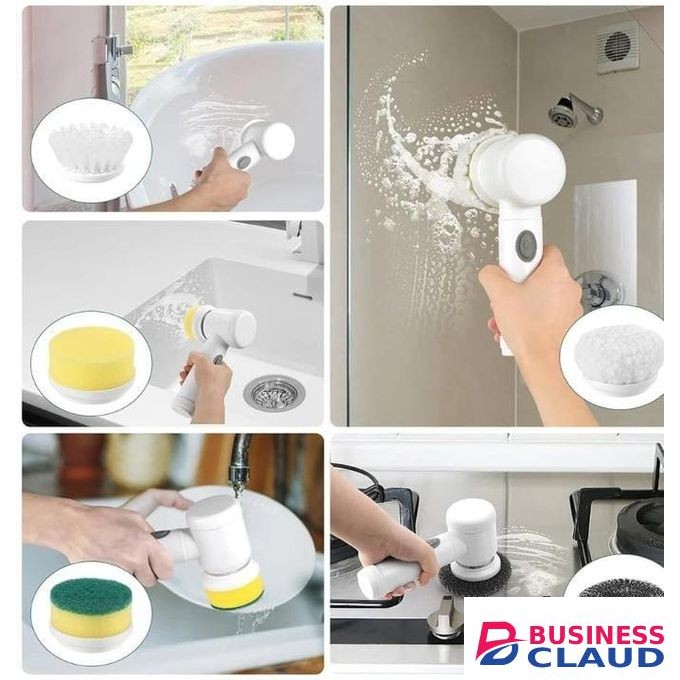 5 in 1 Electric Magic brush,Flexible Extendable Microfiber Gap Duster with Long Handle - Under Furniture & Ceiling Cleaning Tool - Washable Dust Remover,Long Handle Dust Mop.
