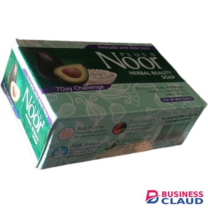 Noor Avocado & Aloe Vera HERBAL BEAUTY SOAP For All Skin Types jm