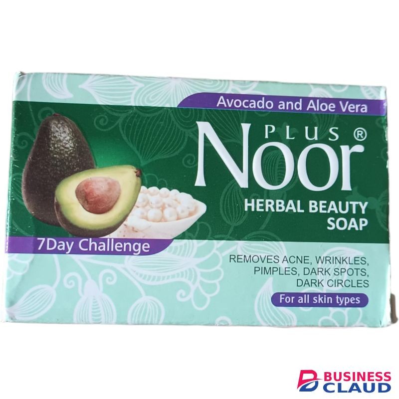 Noor Herbal Beauty Soap With Avocado & Aloe Vera For All Skin Types jm