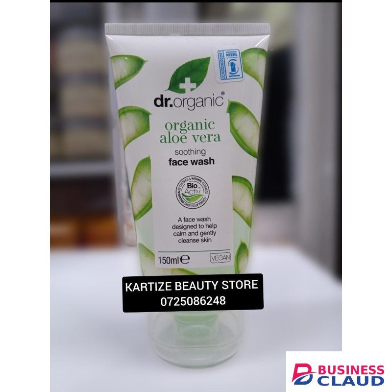 Dr. Organic Aloe Vera soothing Face Wash- Helps achieve calmer and clearer skin, Cleansing and Revitalizing.