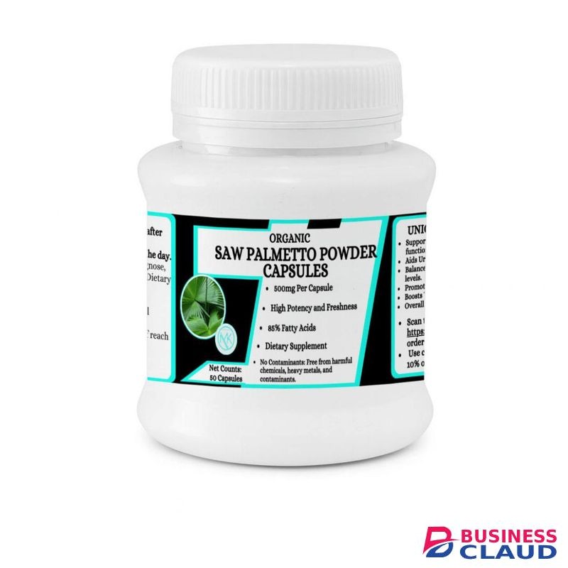 Saw Palmetto Powder Capsules - Supports Prostate Health - 50 Capsules (85% Fatty Acids)