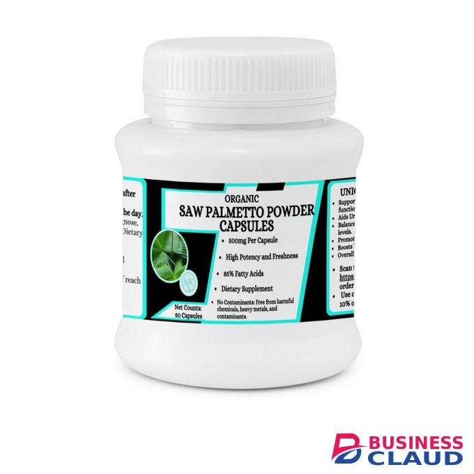 Saw Palmetto Powder Capsules - Supports Prostate Health - 50 Capsules (85% Fatty Acids)