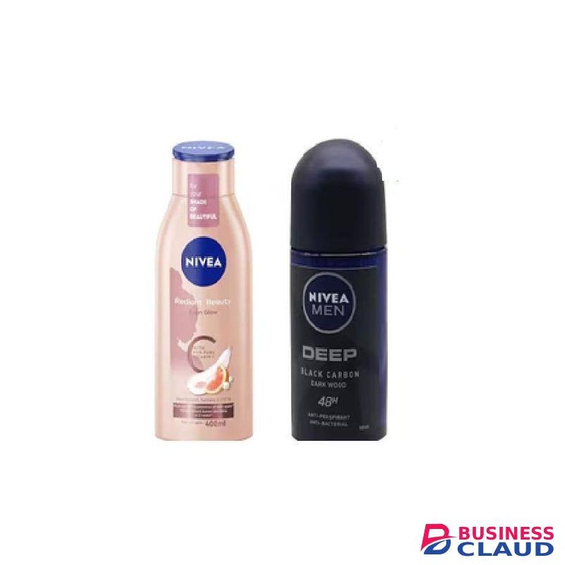 NIVEA MEN Radiant Beauty Even Glow Lotion + NIVEA MEN Deep Black Carbon Deodorant â€“ Perfect Duo