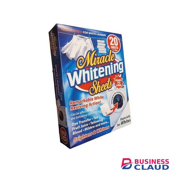 Pms Miracle Whitening Sheets Especially For Whites, 20 Sheets