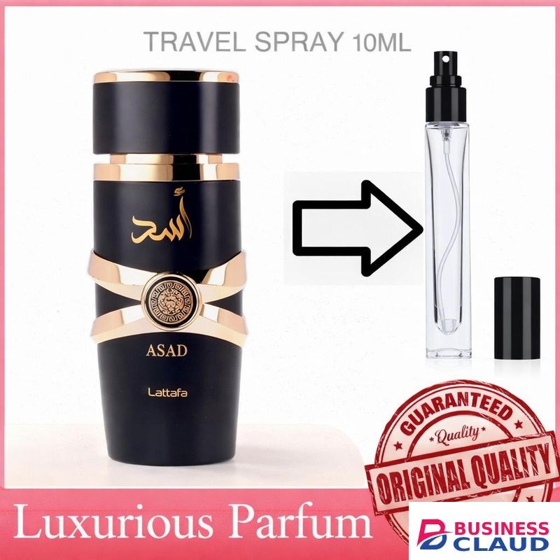Asad Eau de Parfum (Black)– Long-Lasting Luxury Fragrance 10ml/100ml