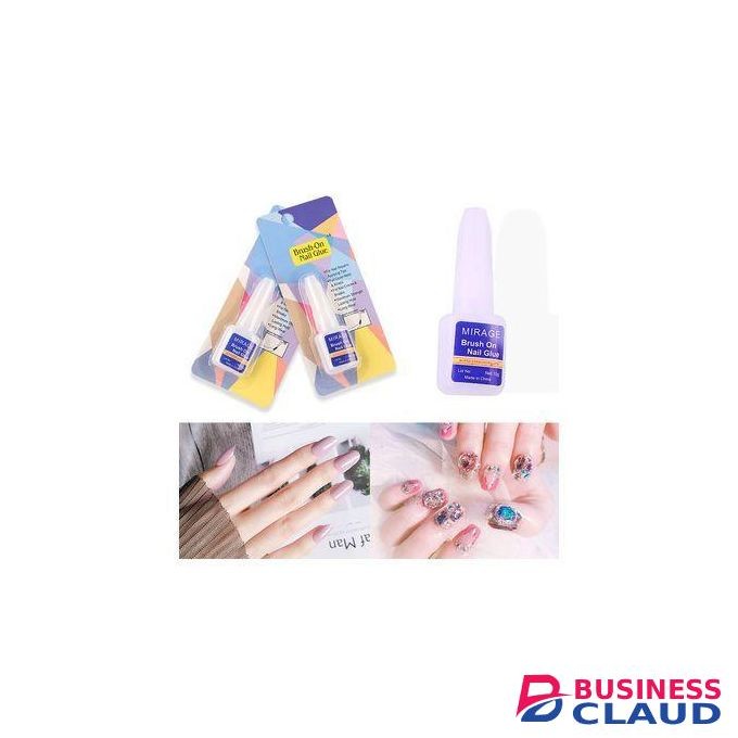 Mirage Clear Brush-On Nail Glue