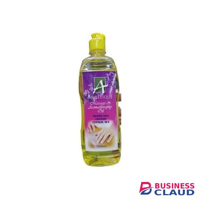 Angelique Massage & Aromatherapy oil enriched with Lavender Essential Oil for Massage Therapy, Soothing, Calming -500ml