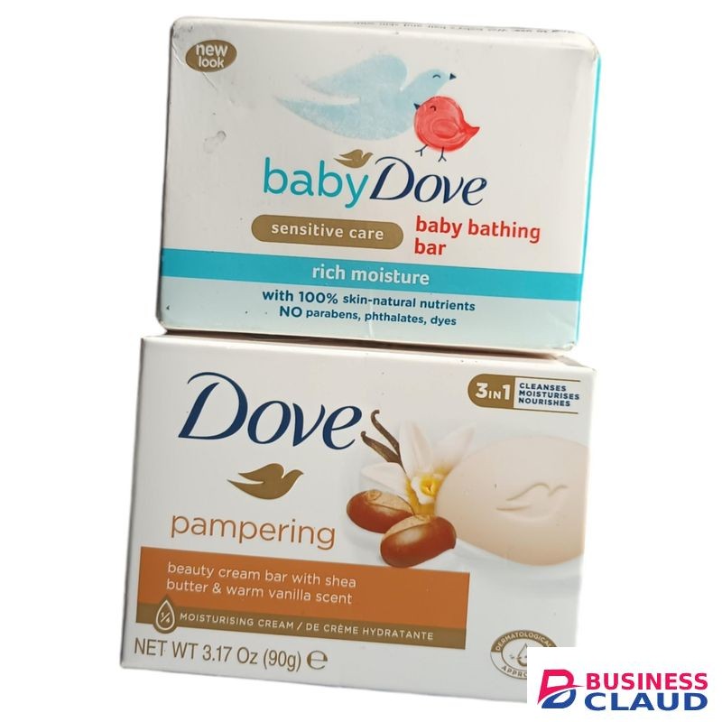 Dove BABY BATHING BAR Sensitive Care + Pampering BEAUTY CREAM BAR Shea Butter Warm Vanilla Scent jm