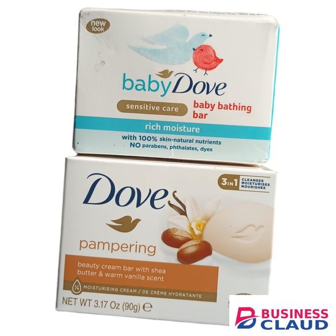 Dove BABY BATHING BAR Sensitive Care + Pampering BEAUTY CREAM BAR Shea Butter Warm Vanilla Scent jm