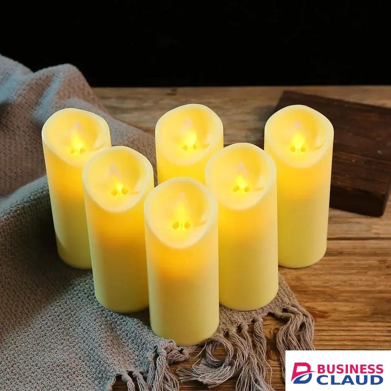 Flickering LED Candles Flameless Candle Lifelike Swinging Flame Battery Powered Realistic Flameless LED Candle