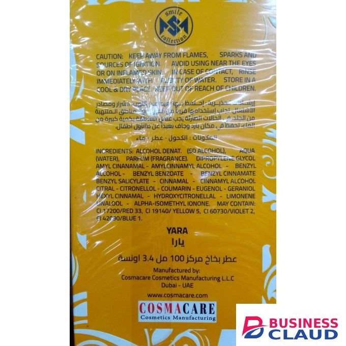 Smile Fashion Smile Collection 100mls Natural Spray Yara