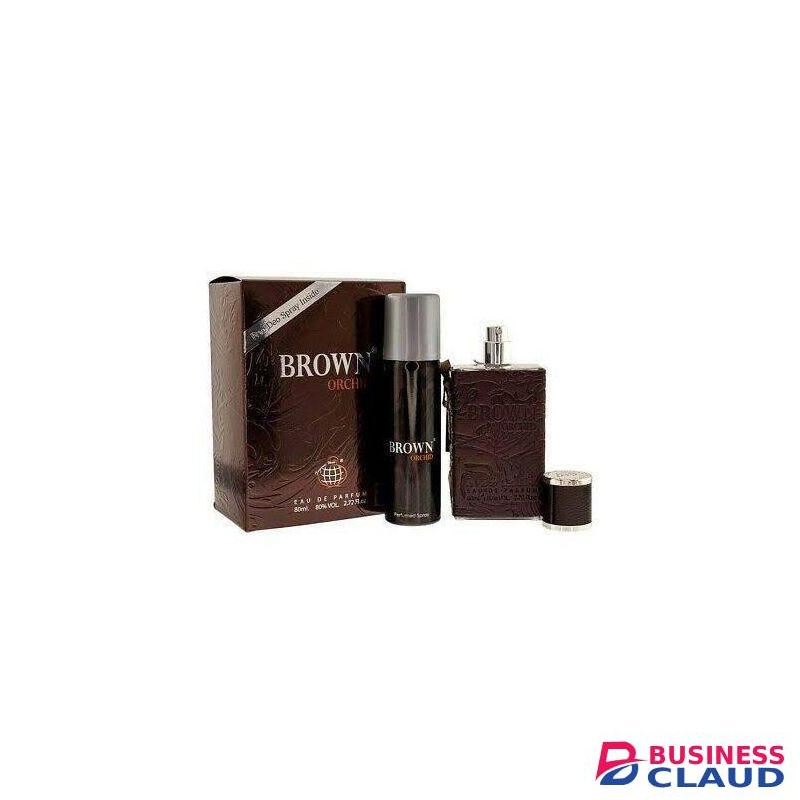Brown Orchid Brown Perfume For Men EDP + Deo Spray