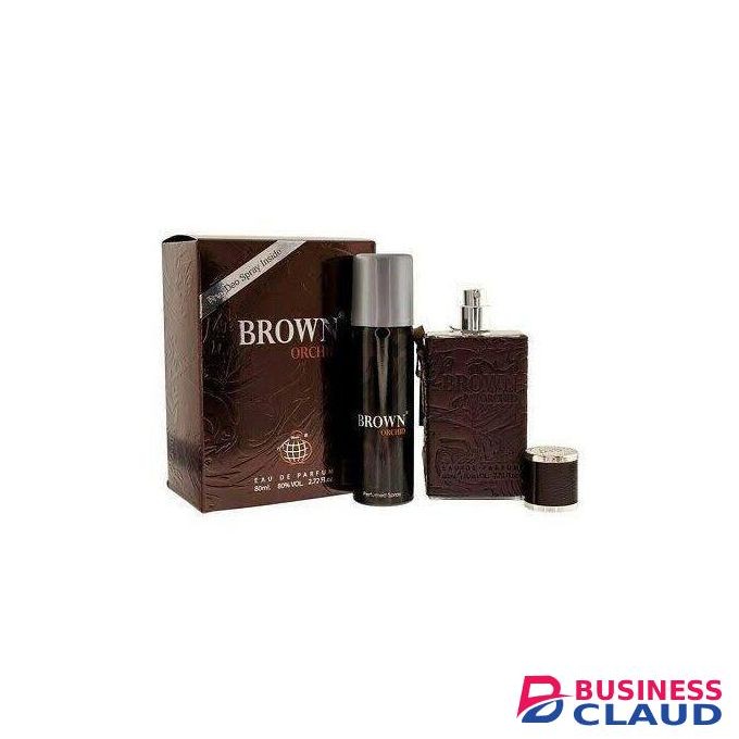 Brown Orchid Brown Perfume For Men EDP + Deo Spray
