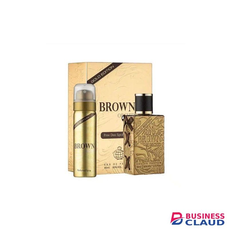 Brown Orchid GOLD EDITION 80ML EDP + Free Deo Inside-