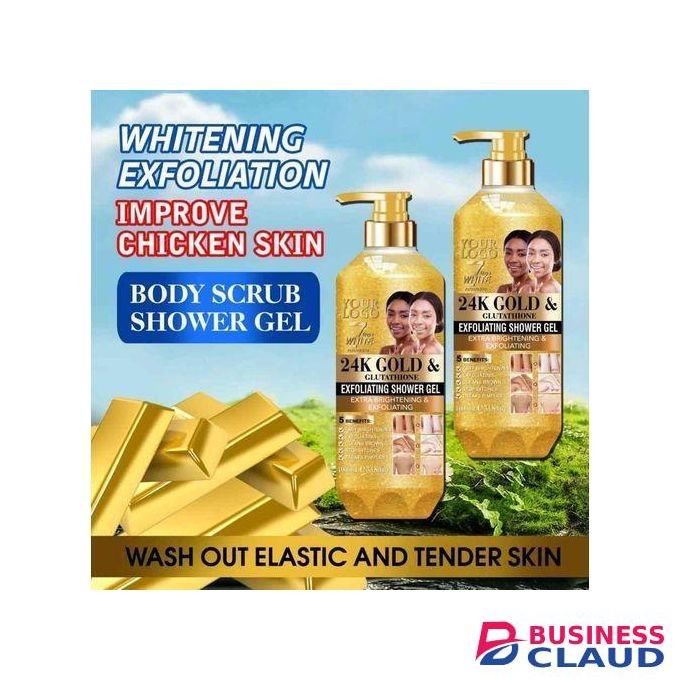Roushun Kiss Beauty 24K Shea Butter Shower Cream 1000 ml.