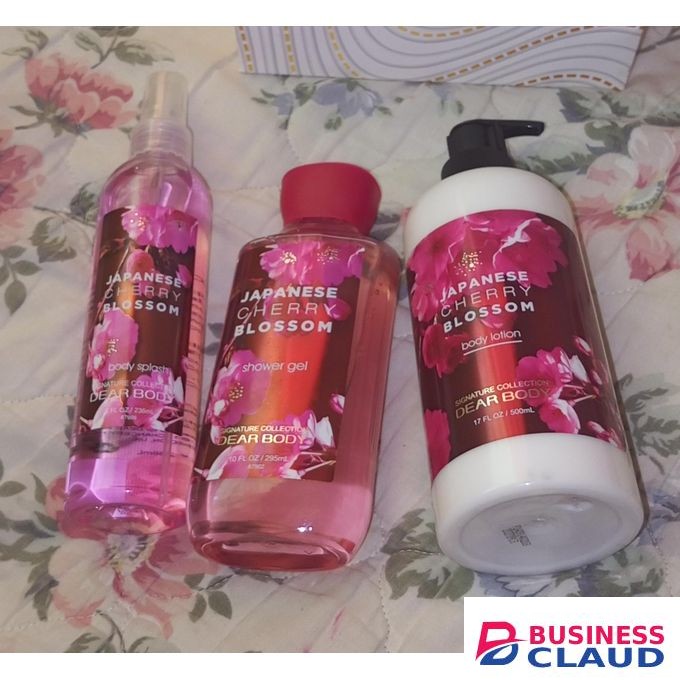 Dear Body Japanese Cherry Blossom Body Lotion, Body Splash And Shower Gel