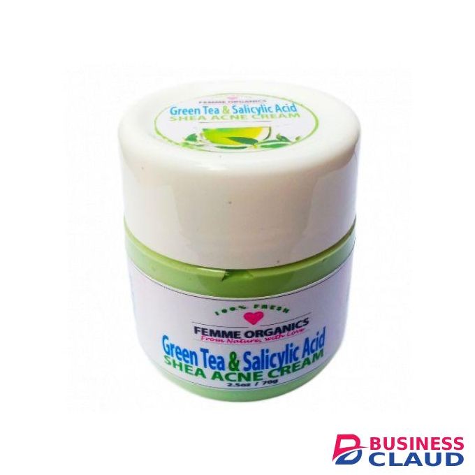 Femme Organics Green Tea & Salicylic Acid Shea Acne Cream