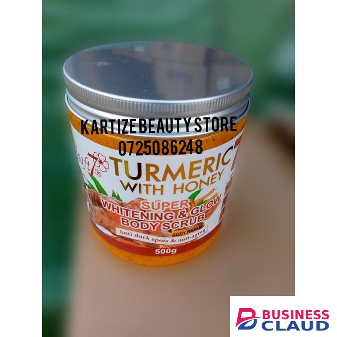 SOFT Turmeric With Honey Super Whitening And Glow Body Scrub Body Repair Anti-dark Spots And Anti-aging