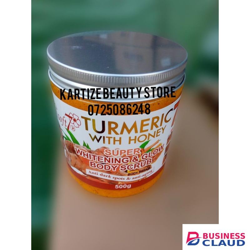 SOFT Turmeric With Honey Super Whitening And Glow Body Scrub Body Repair Anti-dark Spots And Anti-aging