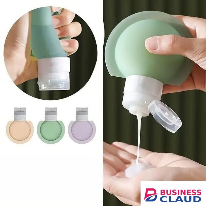 Travel Bottles Set, 3pcs 60ML for Toiletries, Silicone Squeeze