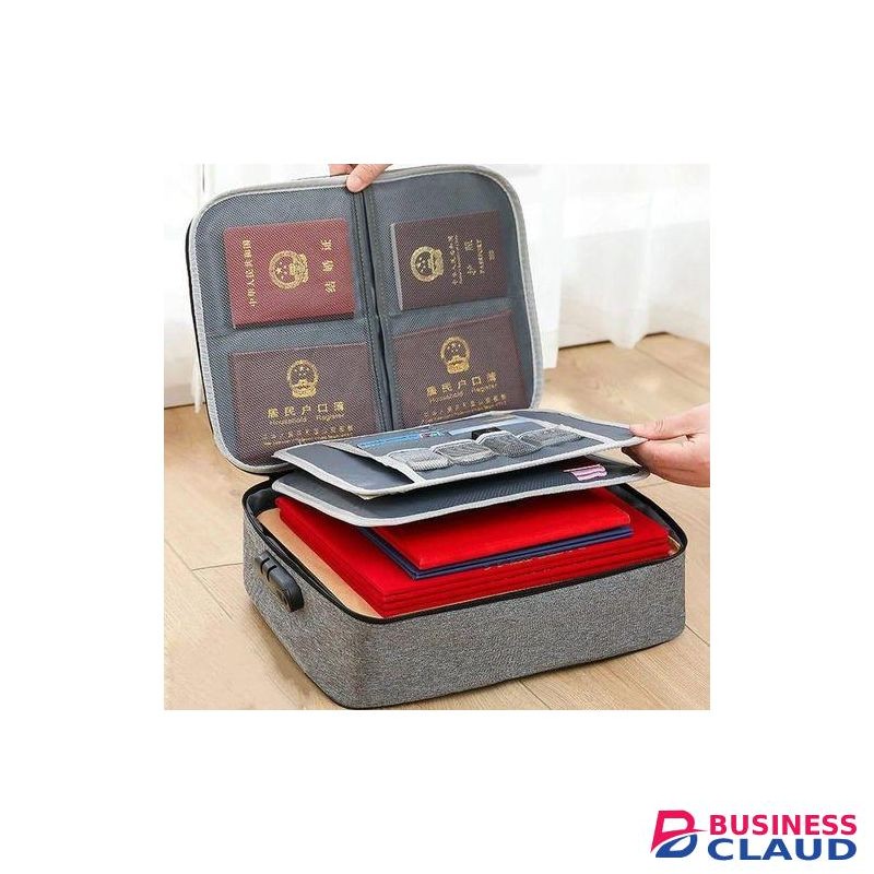 Documents Bag Certificate Files Organizer Documents Storage Bag With Lock Briefcase Travel Organizer