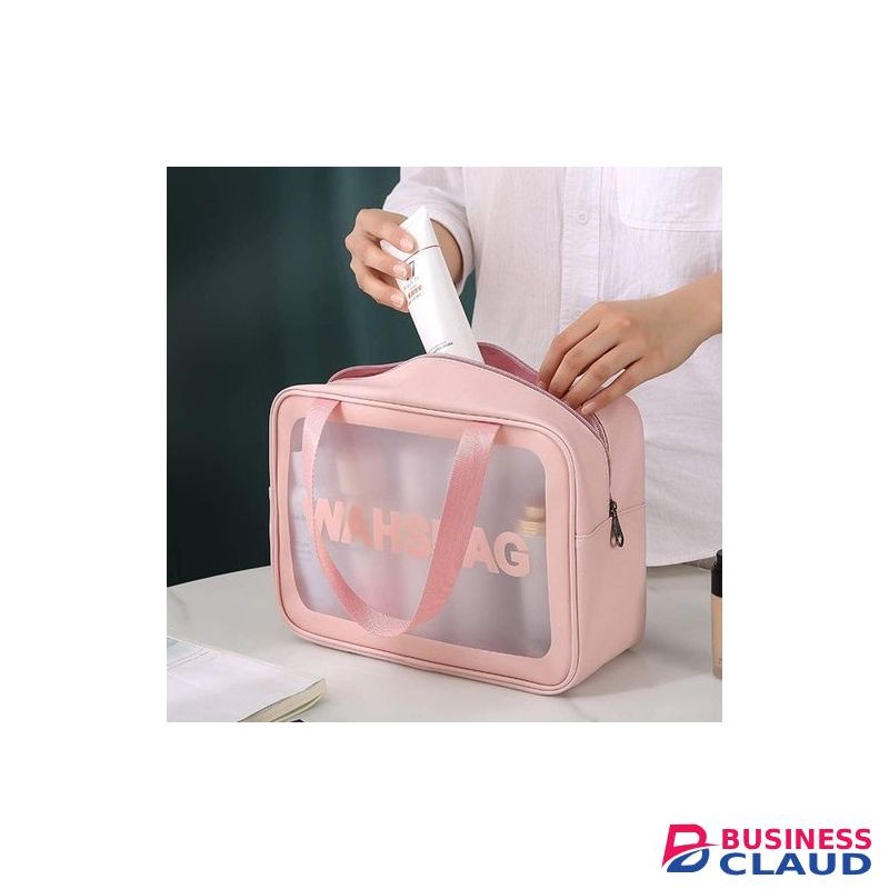 Waterproof 3in1 Cosmetic Bag Translucent Pvc Lightweight