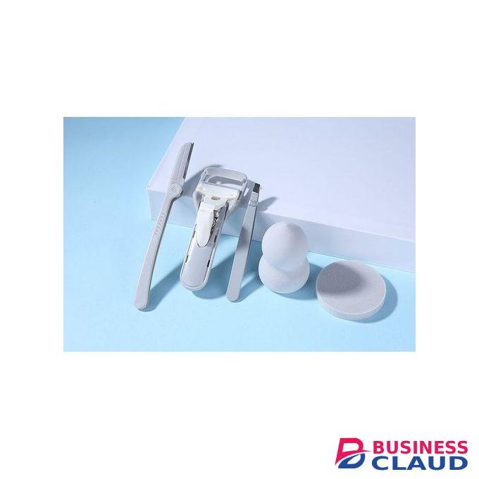 5Pcs/set Makeup Eyebrow Cutter Puff Eyelash Clipper Trimmer