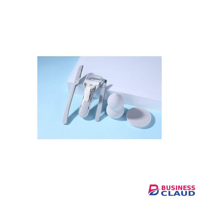 5Pcs/set Makeup Eyebrow Cutter Puff Eyelash Clipper Trimmer