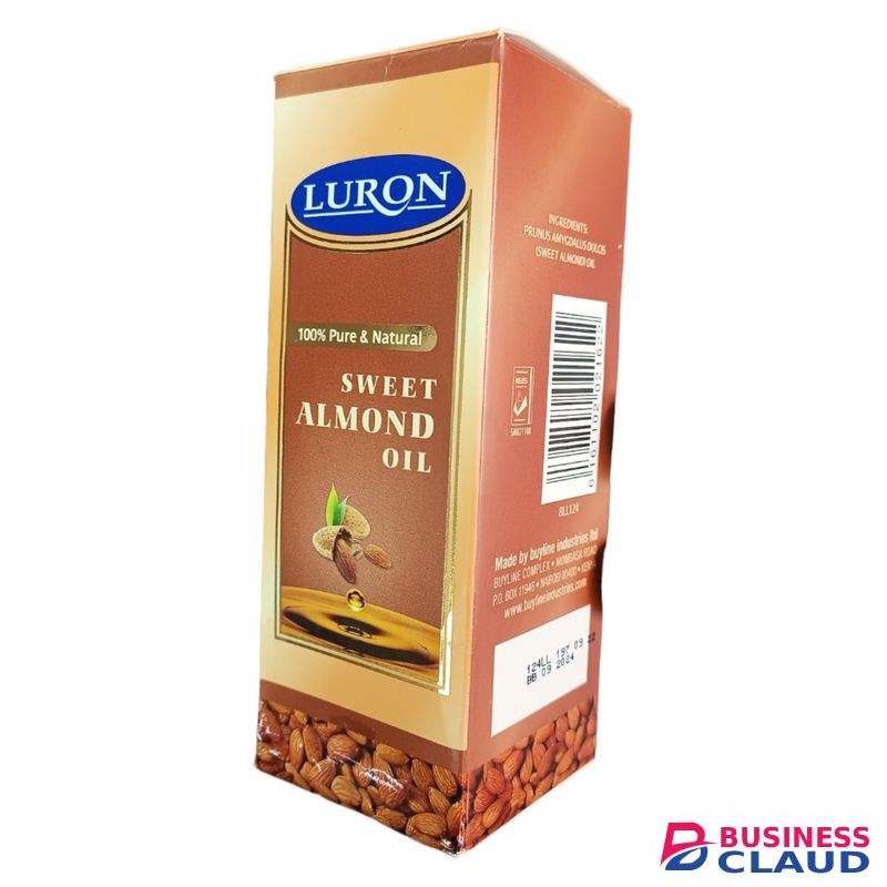 Luron 100% Pure & Natural SWEET ALMOND OIL Hair STRENGTH LUSTRE ANTIDANDRUFF Skin MOISTURIZING PREVENTS ACNE MAKEUP REMOVER
