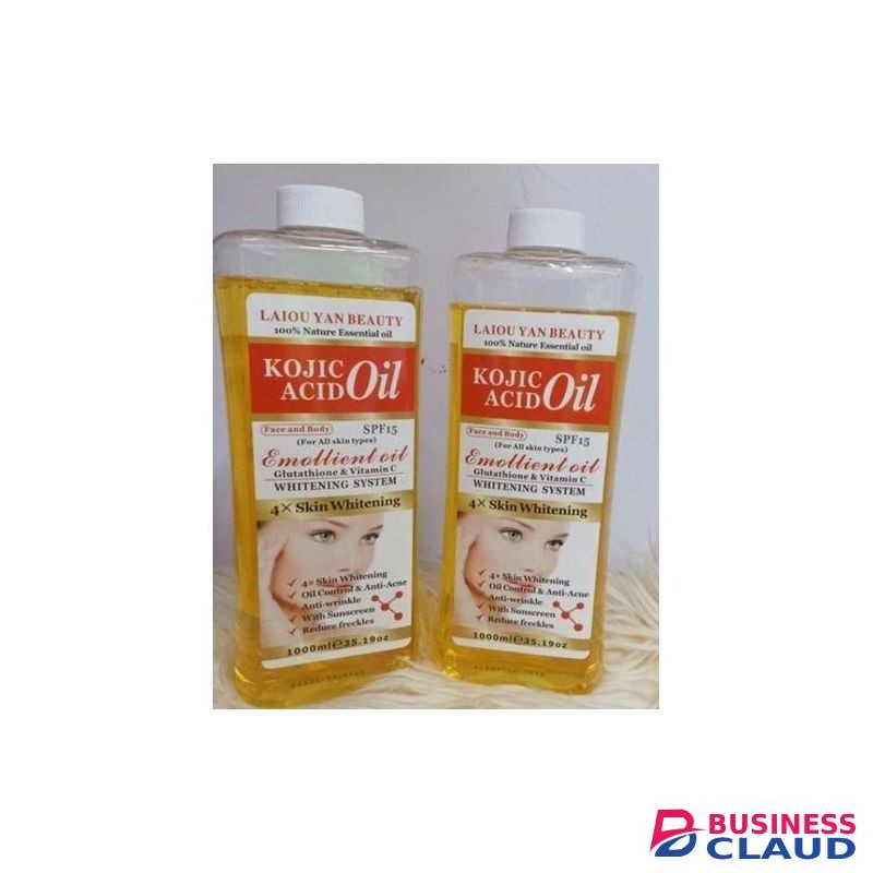 Laiou Yan Beauty Kojic Acid 4× Skin Whitening Body & Face Oil-1000ml