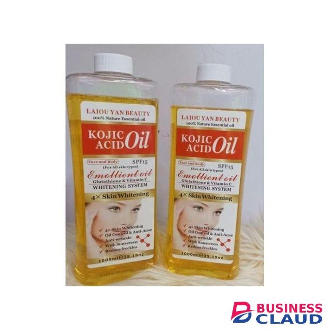 Laiou Yan Beauty Kojic Acid 4× Skin Whitening Body & Face Oil-1000ml