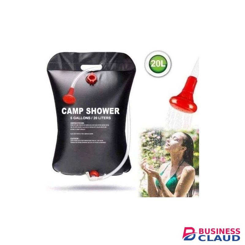 20L Camp Shower Bag Solar Energy Heated Portable Folding Outdoor Bath Bag Travel Hiking Climbing PVC Water Bag