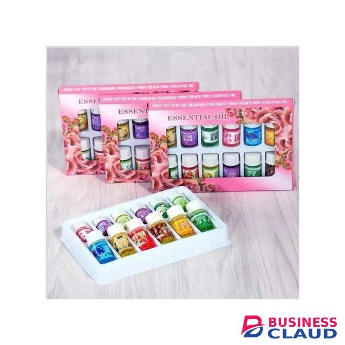 12pcs/Set Essential Oil Set Water Soluble Humidifier For Air Purifier Incense Aroma Lamp Relieve Stress Essential Oil