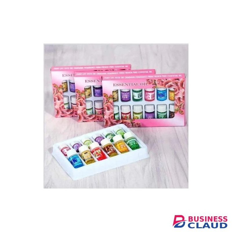 12pcs/Set Essential Oil Set Water Soluble Humidifier For Air Purifier Incense Aroma Lamp Relieve Stress Essential Oil