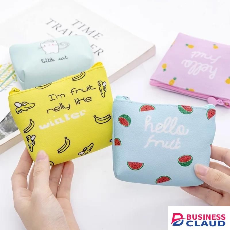 Money Purse Waterproof Cute Pattern Small Coin Purse Portable Change Bag Fashionable Multicolor Zip Change Purse