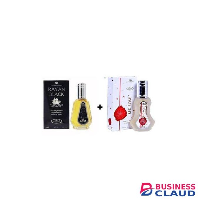 Al Rehab Rayan Black Spray and Red Rose Spray Perfect