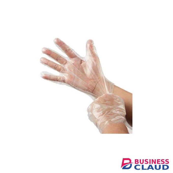100 PCS PE Disposable Clear Gloves