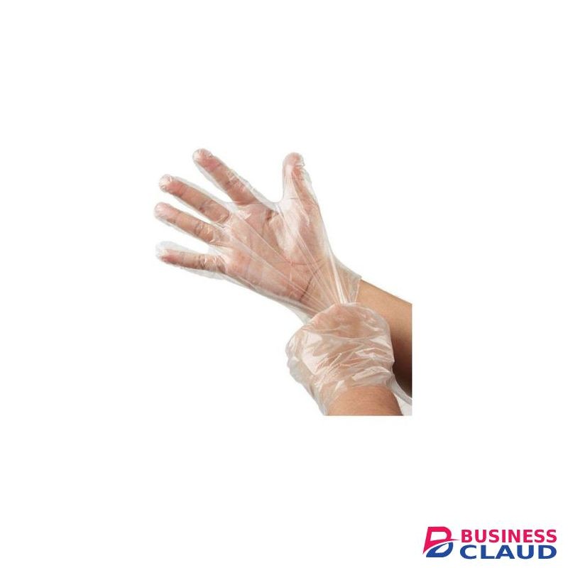 100 PCS PE Disposable Clear Gloves