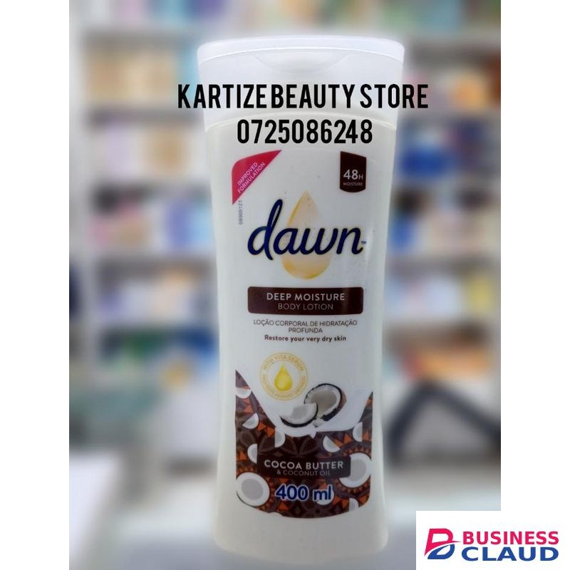 Dawn Deep Moisture Body Lotion Cocoa Butter And Coconut Oil 400ml