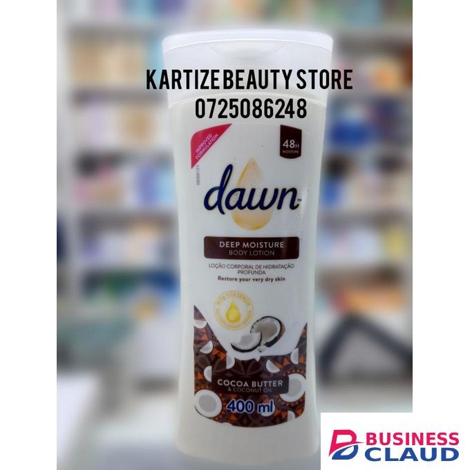 Dawn Deep Moisture Body Lotion Cocoa Butter And Coconut Oil 400ml