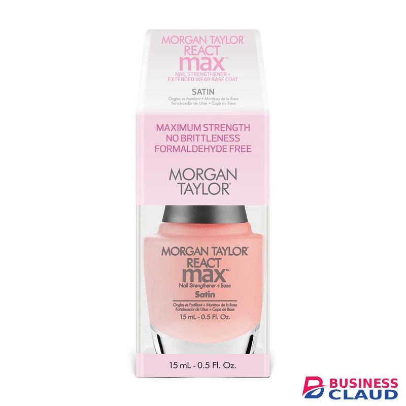 MORGAN TAYLOR React Max Nail Strengthener + Extended Base Coat (Satin)
