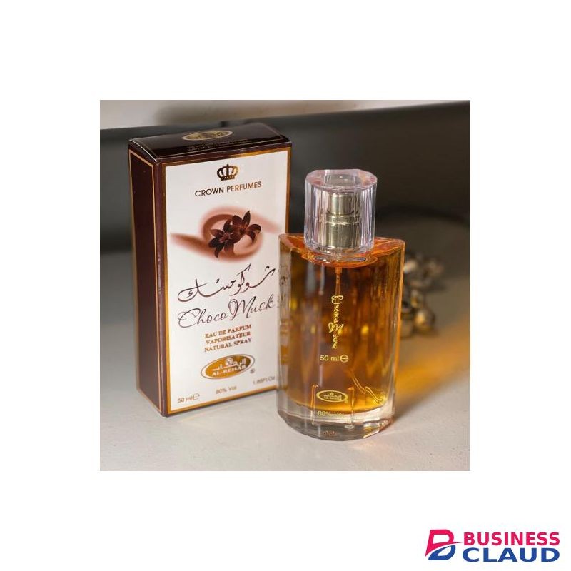 Al Rehab Choco Musk Perfume 50ml and Concentrated Perfume Roller-ball Oil 6ml
