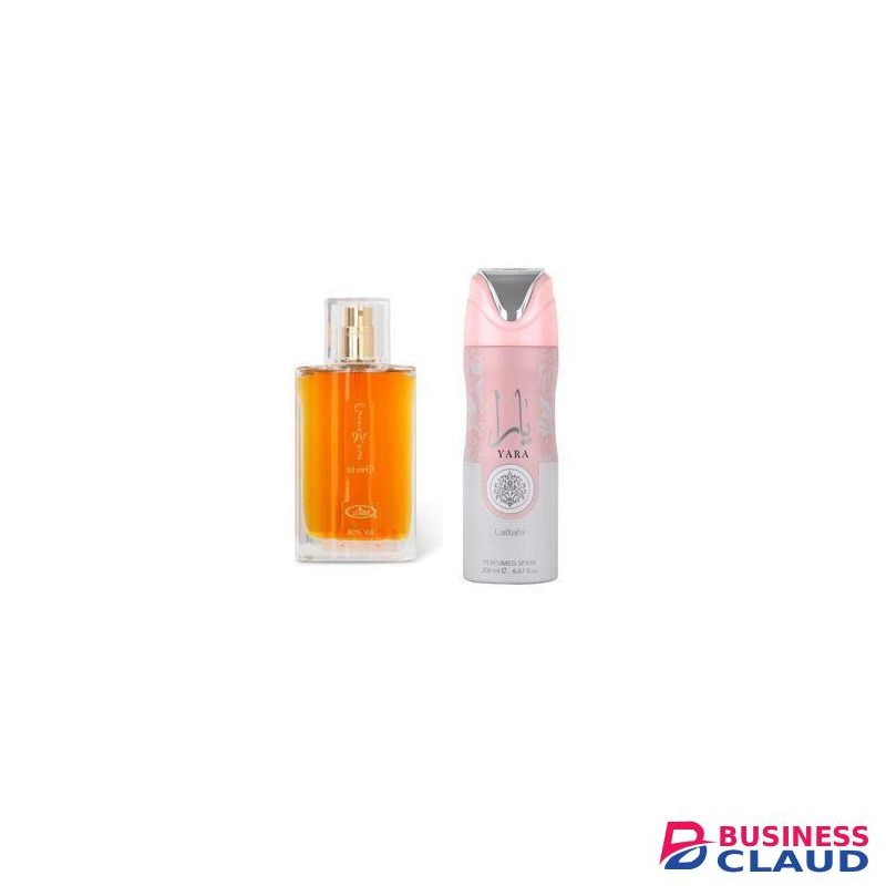 Al Rehab Choco Musk Spray 50ml and Yara Perfumed Deodorant Body Spray