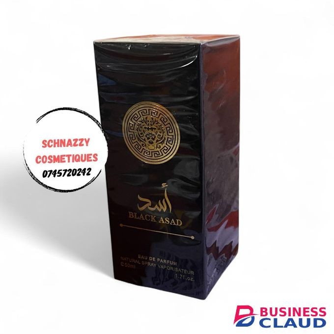 50ml Black Asad Bold Spicy Woody Arabian Fragrance for Women and Men Middle Eastern Perfumes Hints of Tobacco and Vanilla