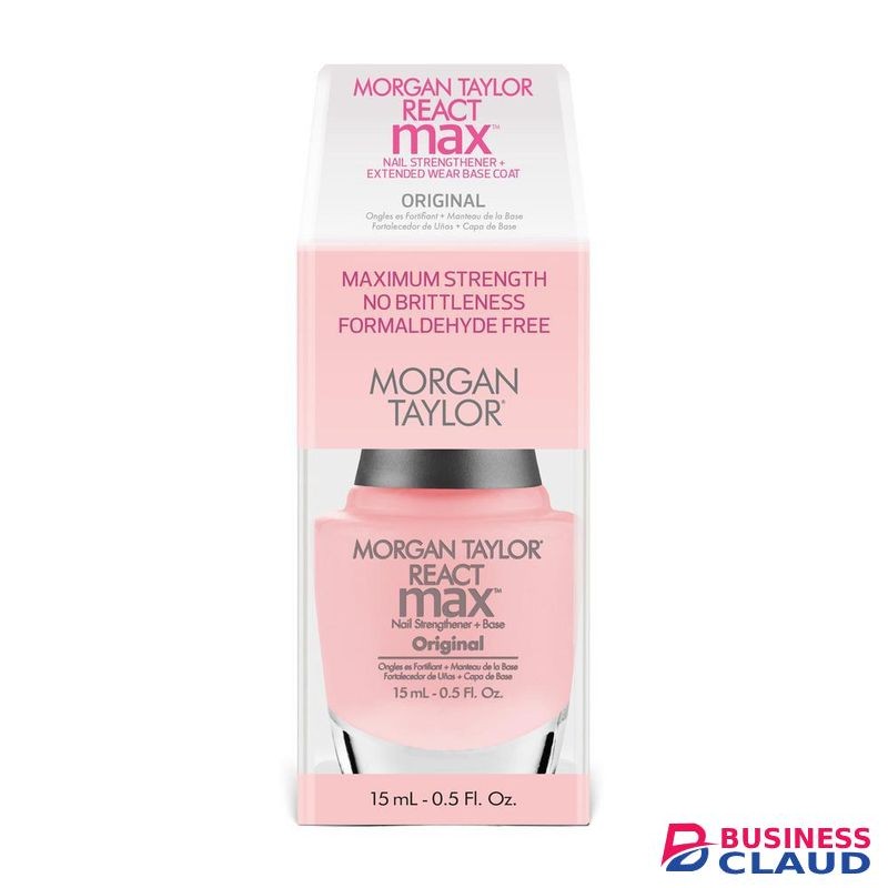 MORGAN TAYLOR React Max Nail Strengthener + Extended Wear Base Coat (Original)
