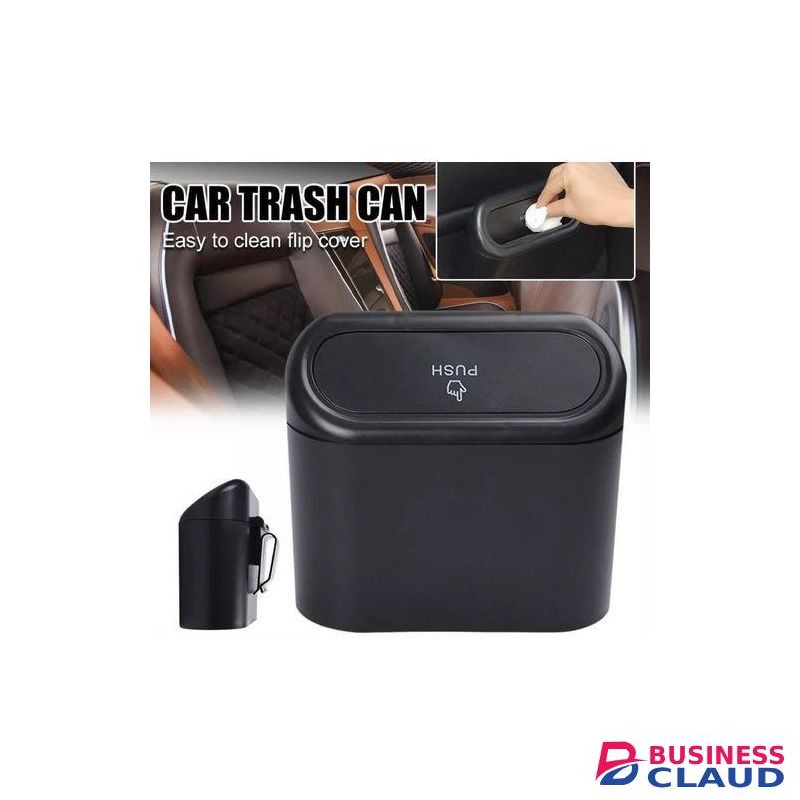 Car Trash Can Dustbin With Automatic Close Flip Cover