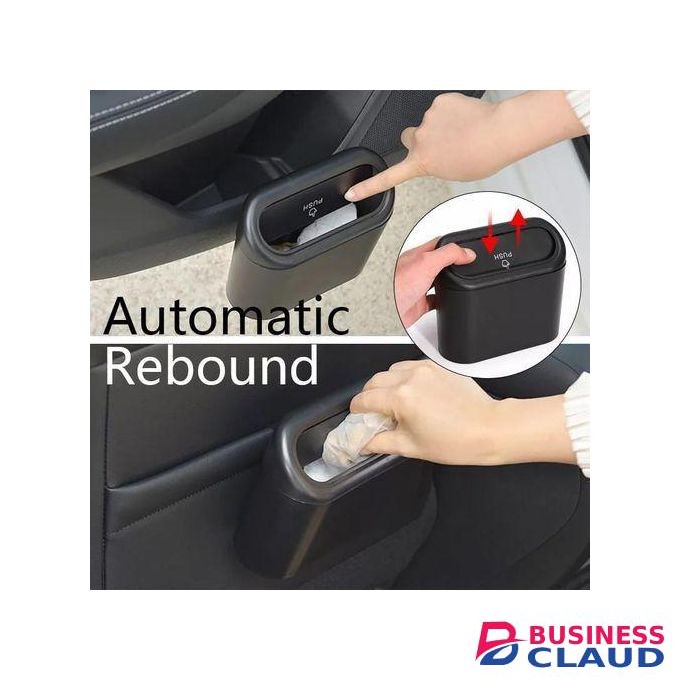 Car Trash Can Dustbin With Automatic Close Flip Cover
