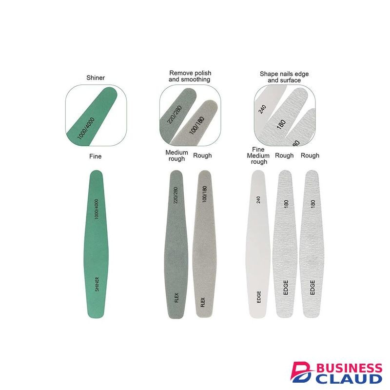 Premium Professional Nail File Set - Complete 6-in-1 Manicure Kit (150/150, 180/180, 240, 100/180, 220/280, 1000/4000)