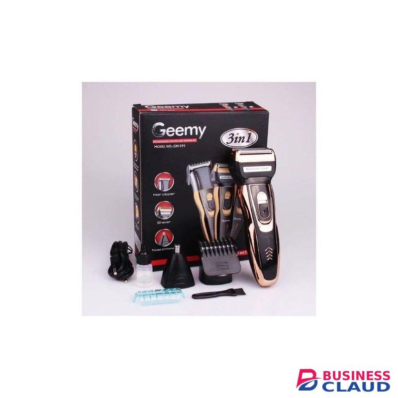 Geemy 3 In1 Rechargeable Hair ,Shaver, Nose Trimmer Kit